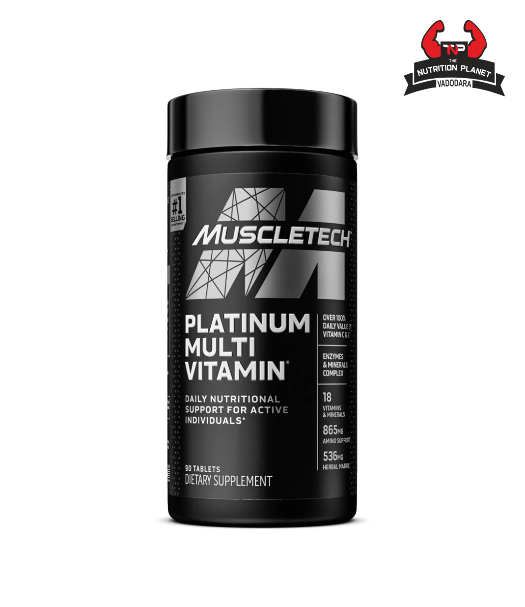 Muscletech Essential Series Platinum Multivitamin | Vitamins & Minerals | Amino Support | Promotes A Healthy Body | Daily Nutrition | 60 Tablets